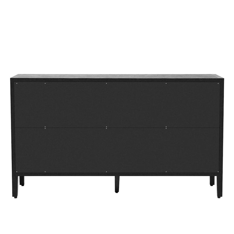 Credenza contenitore a 4 ante con ripiani regolabili