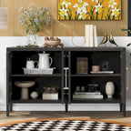 Credenza contenitore a 4 ante con ripiani regolabili