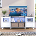 TV-Board mit LED-Beleuchtung und Stauraum, 59.7 in breit