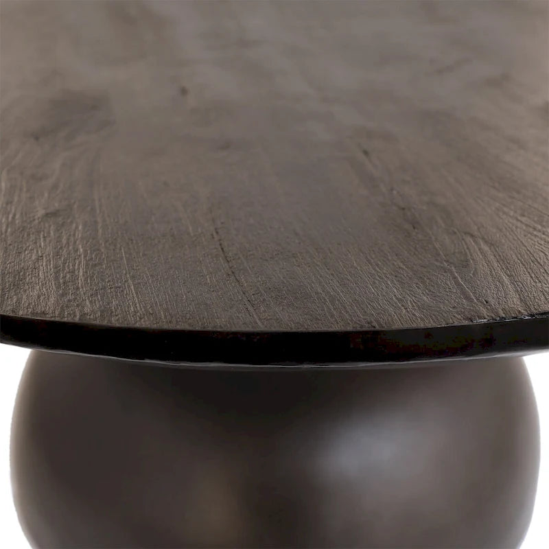 Black Mango Wood Coffee Table