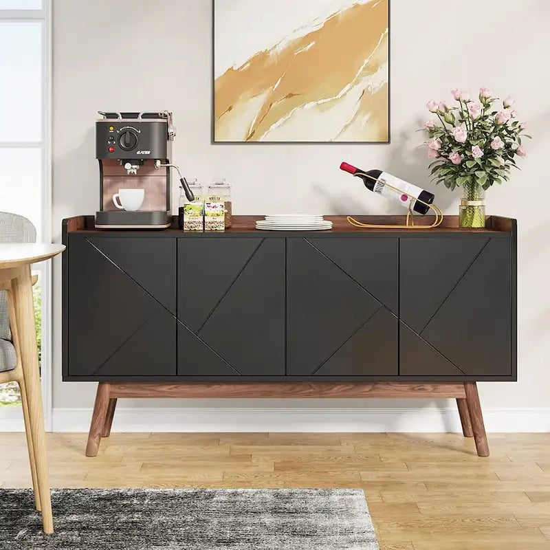 Szafka bufetowa 55-Inch ze schowkiem i drzwiami