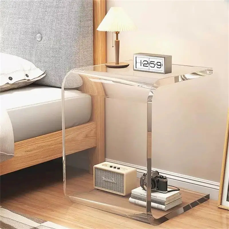 Clear Acrylic Folding Side Table