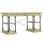 Bureau met neerklapbare lade en vier planken