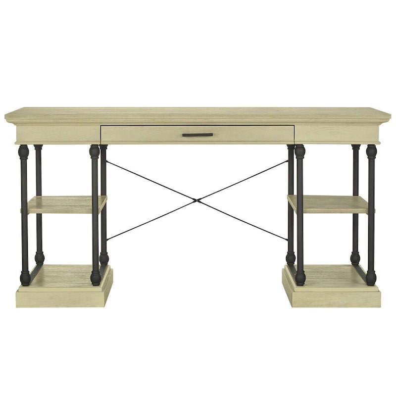 Bureau met neerklapbare lade en vier planken
