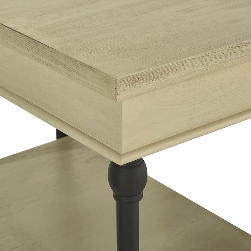 Bureau met neerklapbare lade en vier planken