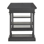 Bureau met neerklapbare lade en vier planken