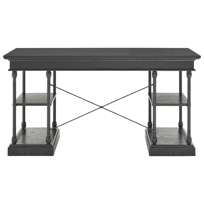 Bureau met neerklapbare lade en vier planken