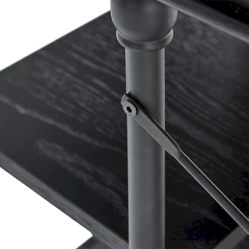 Bureau met neerklapbare lade en vier planken