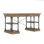 Bureau met neerklapbare lade en vier planken