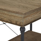 Bureau met neerklapbare lade en vier planken