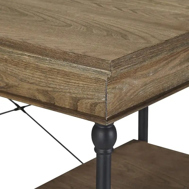 Bureau met neerklapbare lade en vier planken
