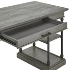 Bureau met neerklapbare lade en vier planken