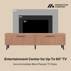 Tv-meubel in mid-centurystijl, 68.9 inch, geschikt voor tv's tot 75 inch