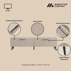 Tv-meubel in mid-centurystijl, 68.9 inch, geschikt voor tv's tot 75 inch