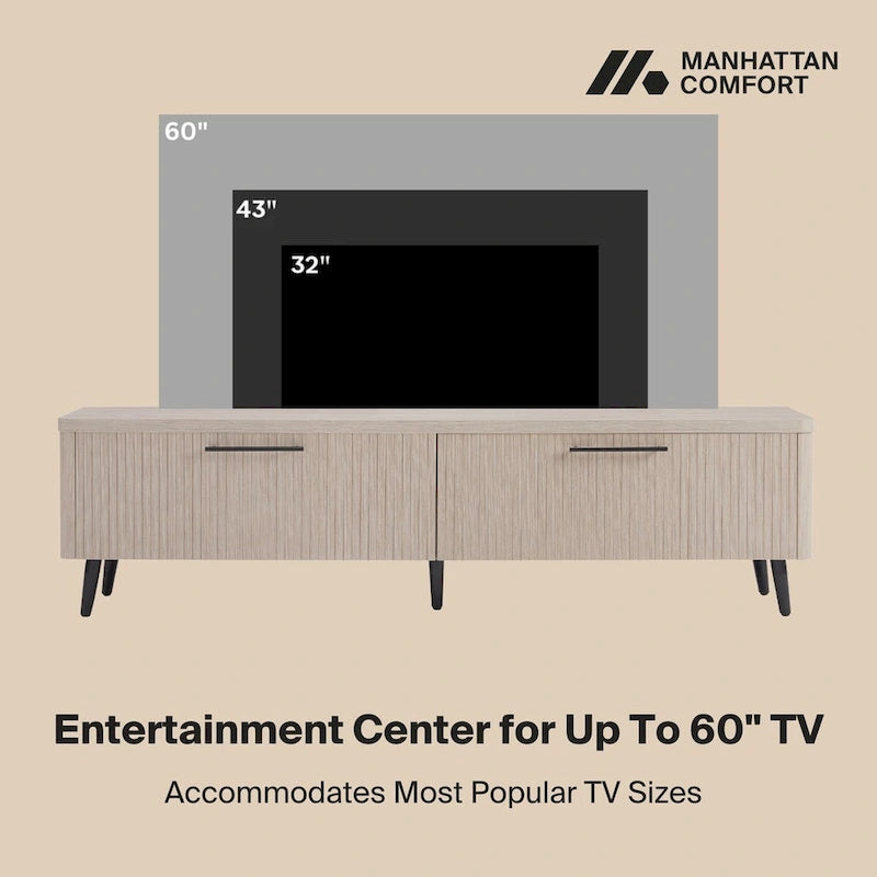 Tv-meubel in mid-centurystijl, 68.9 inch, geschikt voor tv's tot 75 inch