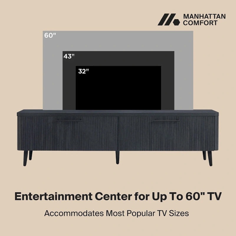 Tv-meubel in mid-centurystijl, 68.9 inch, geschikt voor tv's tot 75 inch