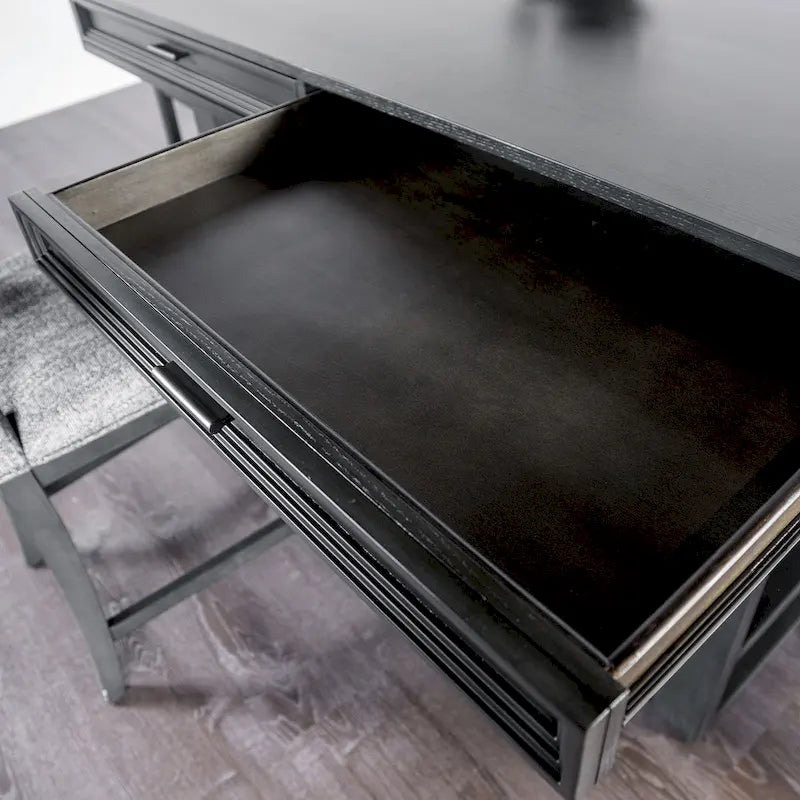 60-inch Solid Wood Counter Height Dining Table with Drawers